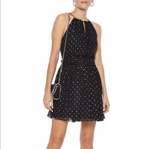 Joie Silk-blend georgette mini dress